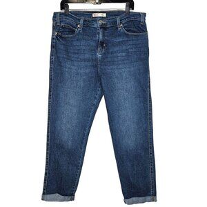 Signature By Levi Strauss & Co. Boyfriend Jeans Size 14 Dark Wash Denim Casual